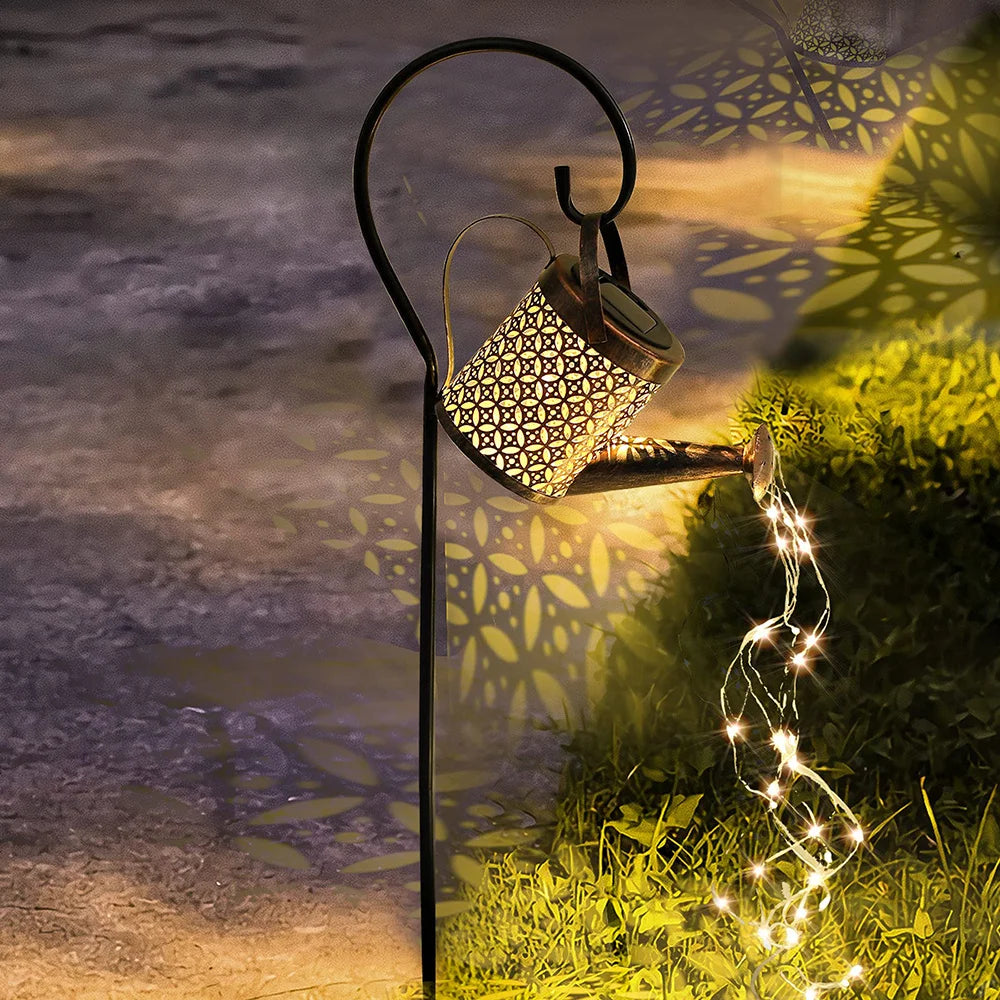 Solar Waterfall Can Hanging Light